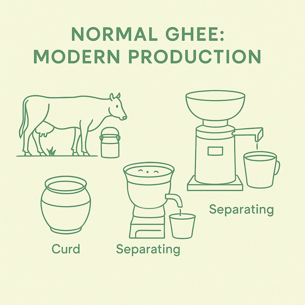 Normal ghee production