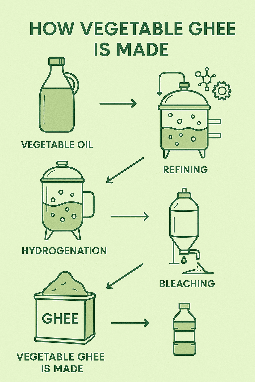 how vegetable ghee is made