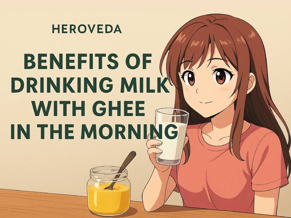 benefits of drinking milk with ghee in the morning