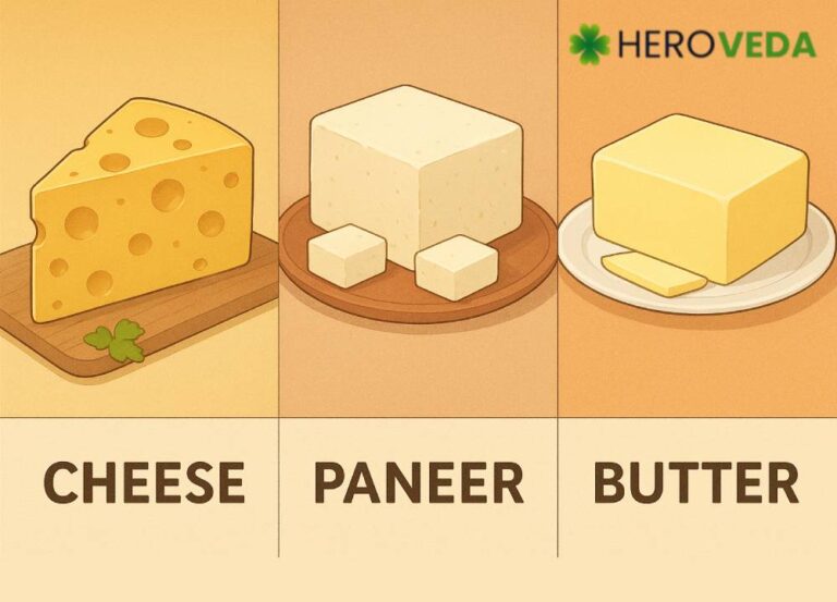 difference about Cheese, Paneer, and Butter